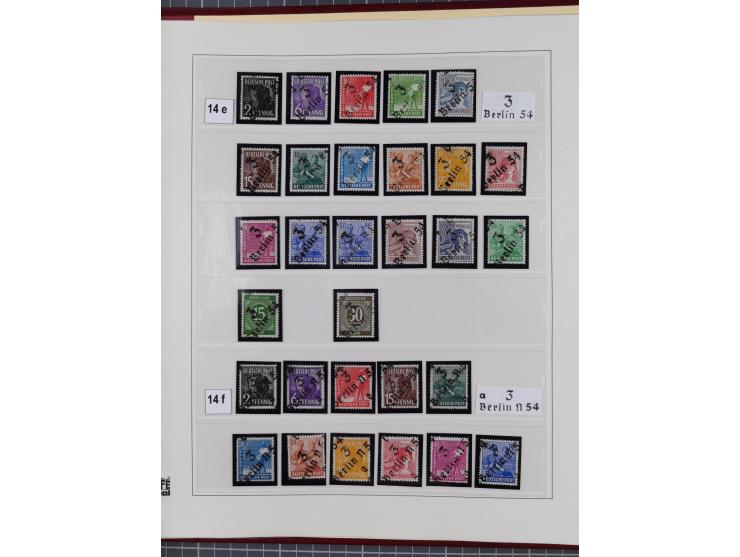 1948, sehr reichhaltige fast ausschließlich postfrische Material-Sammlung des Bezirk 3 mit vielen hunderten Marken sauber sor