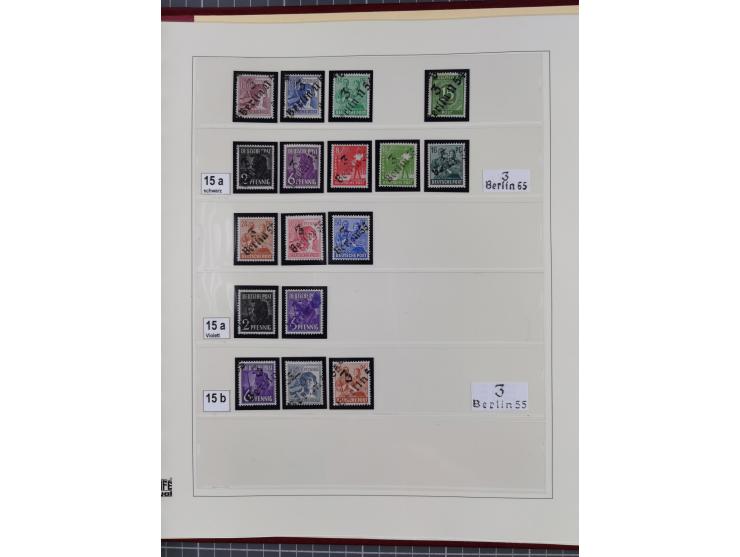 1948, sehr reichhaltige fast ausschließlich postfrische Material-Sammlung des Bezirk 3 mit vielen hunderten Marken sauber sor