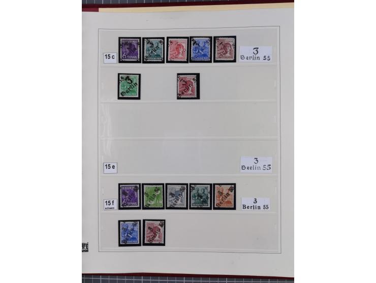 1948, sehr reichhaltige fast ausschließlich postfrische Material-Sammlung des Bezirk 3 mit vielen hunderten Marken sauber sor