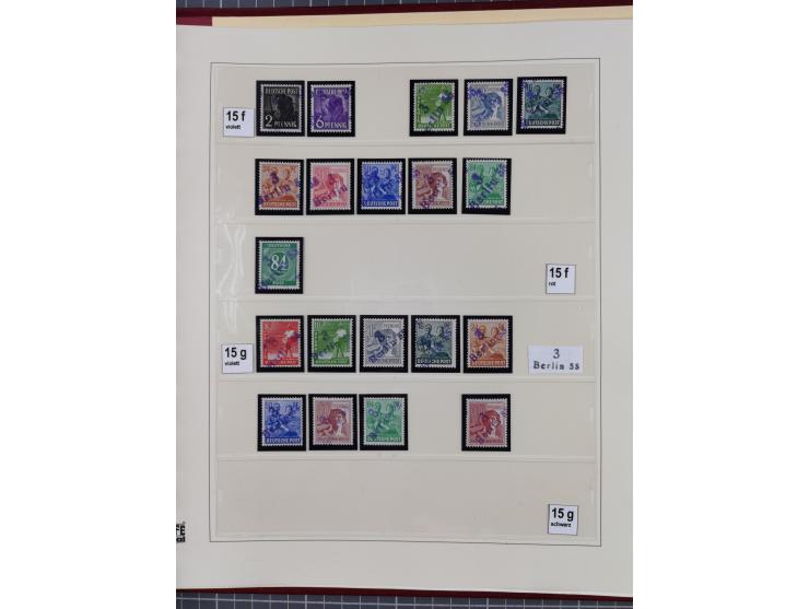 1948, sehr reichhaltige fast ausschließlich postfrische Material-Sammlung des Bezirk 3 mit vielen hunderten Marken sauber sor