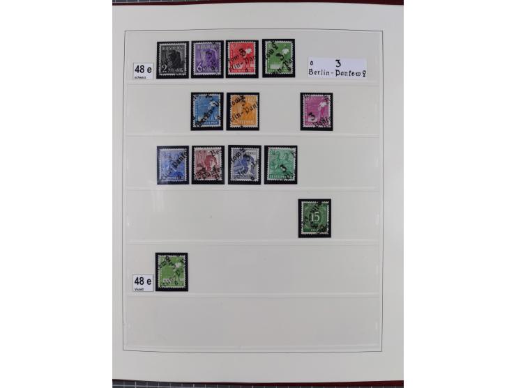 1948, sehr reichhaltige fast ausschließlich postfrische Material-Sammlung des Bezirk 3 mit vielen hunderten Marken sauber sor