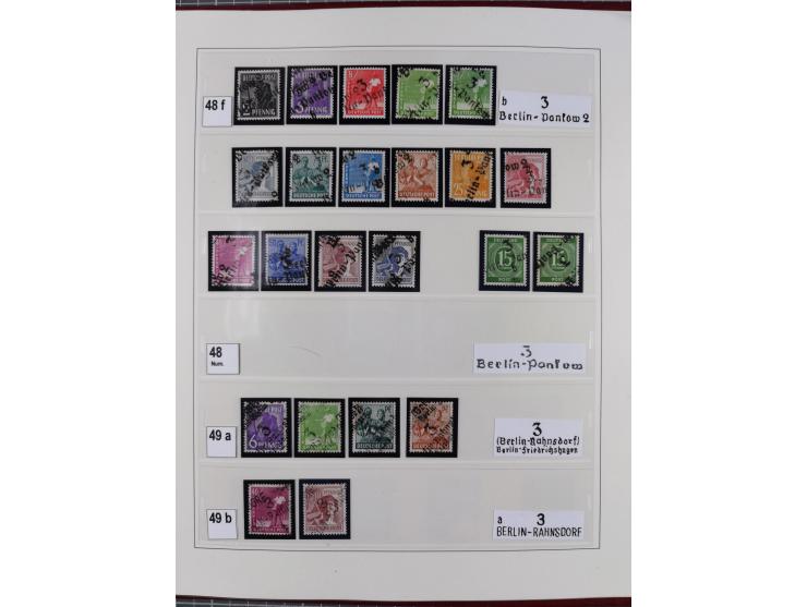 1948, sehr reichhaltige fast ausschließlich postfrische Material-Sammlung des Bezirk 3 mit vielen hunderten Marken sauber sor