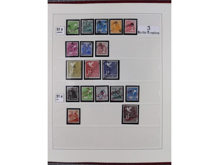 1948, sehr reichhaltige fast ausschließlich postfrische Material-Sammlung des Bezirk 3 mit vielen hunderten Marken sauber sor