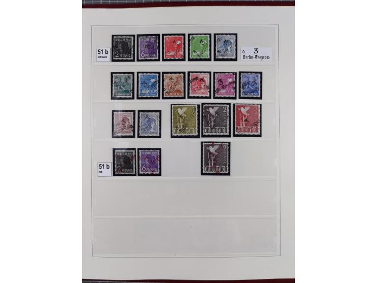 1948, sehr reichhaltige fast ausschließlich postfrische Material-Sammlung des Bezirk 3 mit vielen hunderten Marken sauber sor