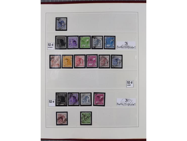 1948, sehr reichhaltige fast ausschließlich postfrische Material-Sammlung des Bezirk 3 mit vielen hunderten Marken sauber sor