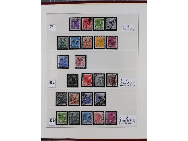 1948, sehr reichhaltige fast ausschließlich postfrische Material-Sammlung des Bezirk 3 mit vielen hunderten Marken sauber sor