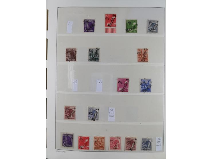 1948, sehr reichhaltige fast ausschließlich postfrische Material-Sammlung des Bezirk 3 mit vielen hunderten Marken sauber sor