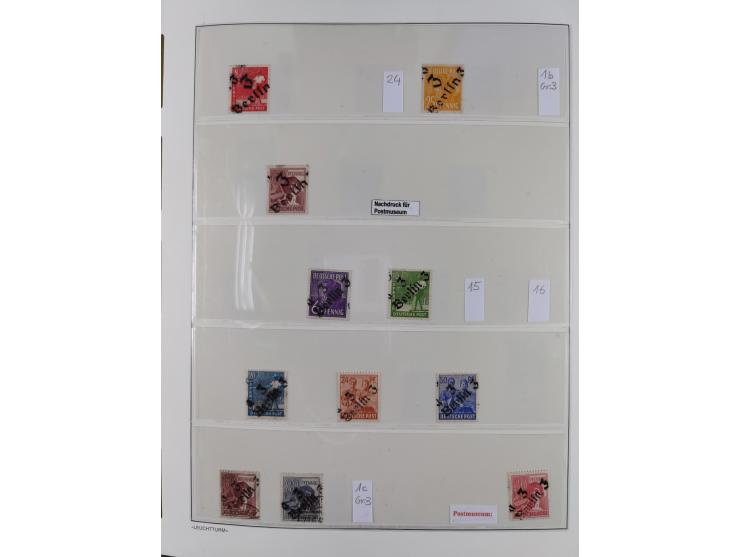 1948, sehr reichhaltige fast ausschließlich postfrische Material-Sammlung des Bezirk 3 mit vielen hunderten Marken sauber sor