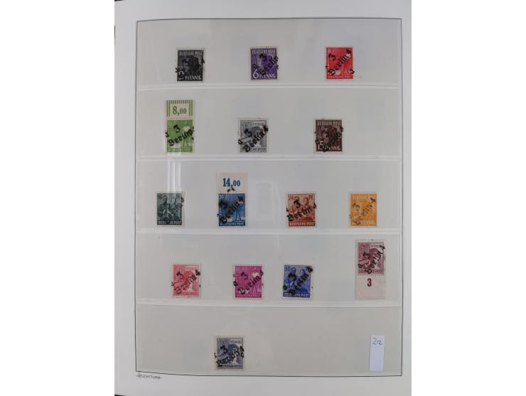 1948, sehr reichhaltige fast ausschließlich postfrische Material-Sammlung des Bezirk 3 mit vielen hunderten Marken sauber sor