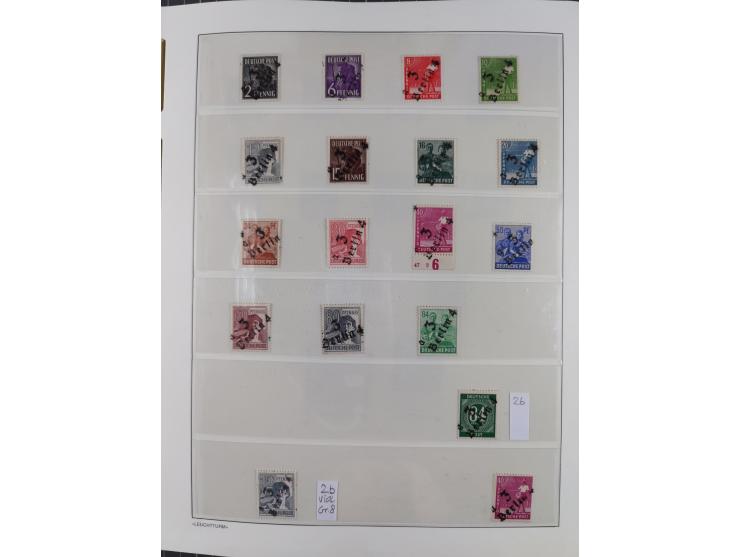 1948, sehr reichhaltige fast ausschließlich postfrische Material-Sammlung des Bezirk 3 mit vielen hunderten Marken sauber sor