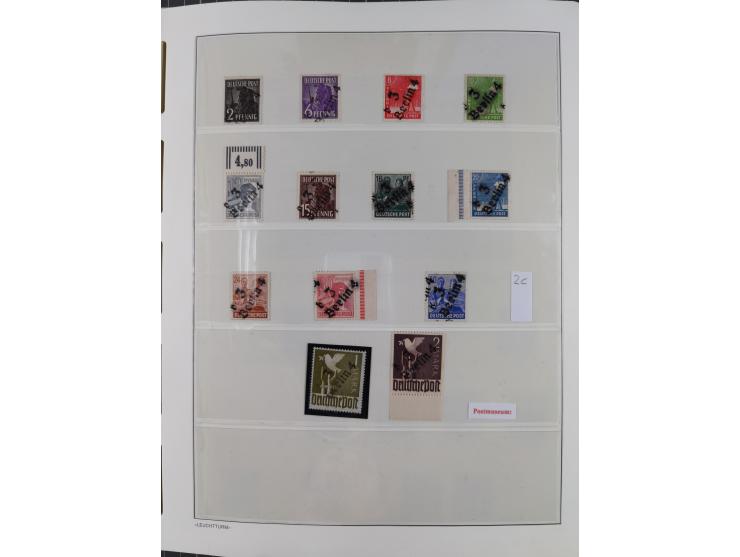 1948, sehr reichhaltige fast ausschließlich postfrische Material-Sammlung des Bezirk 3 mit vielen hunderten Marken sauber sor