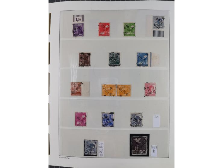 1948, sehr reichhaltige fast ausschließlich postfrische Material-Sammlung des Bezirk 3 mit vielen hunderten Marken sauber sor
