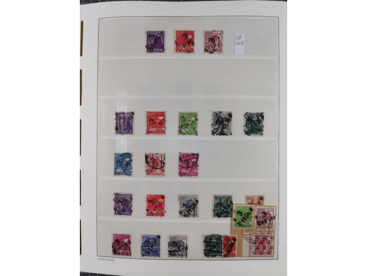 1948, sehr reichhaltige fast ausschließlich postfrische Material-Sammlung des Bezirk 3 mit vielen hunderten Marken sauber sor