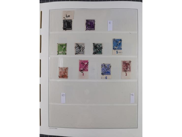 1948, sehr reichhaltige fast ausschließlich postfrische Material-Sammlung des Bezirk 3 mit vielen hunderten Marken sauber sor