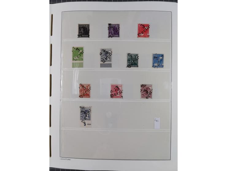 1948, sehr reichhaltige fast ausschließlich postfrische Material-Sammlung des Bezirk 3 mit vielen hunderten Marken sauber sor