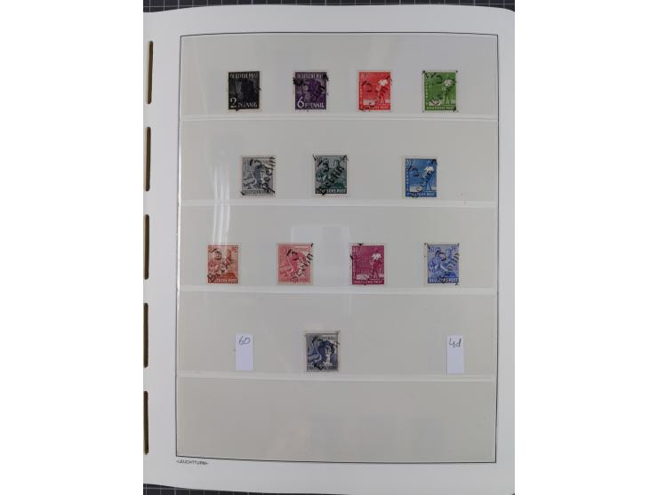 1948, sehr reichhaltige fast ausschließlich postfrische Material-Sammlung des Bezirk 3 mit vielen hunderten Marken sauber sor