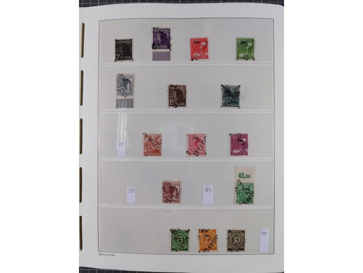 1948, sehr reichhaltige fast ausschließlich postfrische Material-Sammlung des Bezirk 3 mit vielen hunderten Marken sauber sor