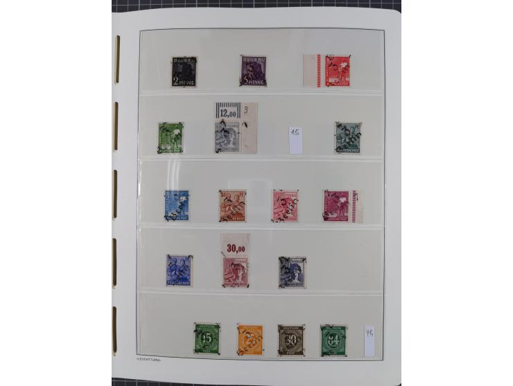 1948, sehr reichhaltige fast ausschließlich postfrische Material-Sammlung des Bezirk 3 mit vielen hunderten Marken sauber sor