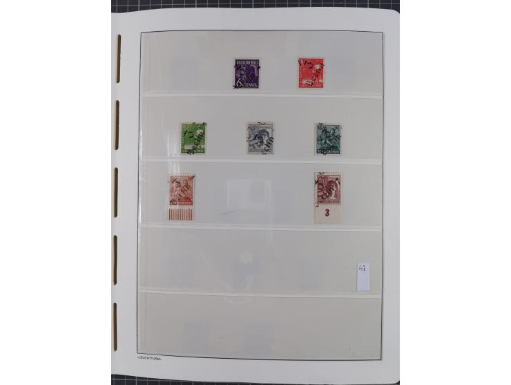 1948, sehr reichhaltige fast ausschließlich postfrische Material-Sammlung des Bezirk 3 mit vielen hunderten Marken sauber sor