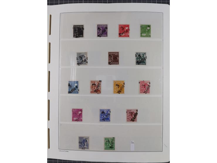 1948, sehr reichhaltige fast ausschließlich postfrische Material-Sammlung des Bezirk 3 mit vielen hunderten Marken sauber sor