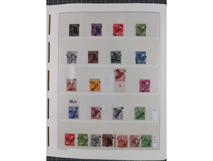 1948, sehr reichhaltige fast ausschließlich postfrische Material-Sammlung des Bezirk 3 mit vielen hunderten Marken sauber sor