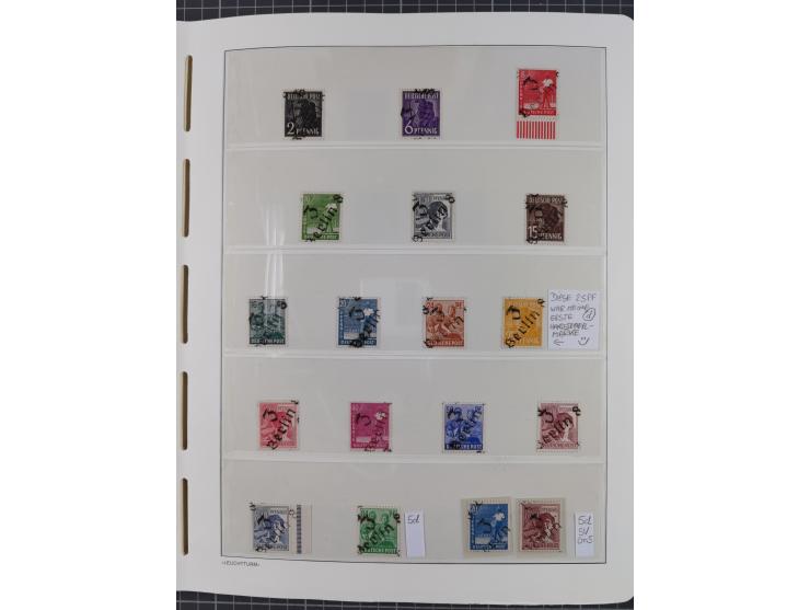 1948, sehr reichhaltige fast ausschließlich postfrische Material-Sammlung des Bezirk 3 mit vielen hunderten Marken sauber sor