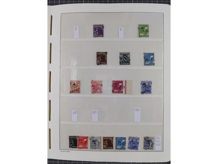 1948, sehr reichhaltige fast ausschließlich postfrische Material-Sammlung des Bezirk 3 mit vielen hunderten Marken sauber sor