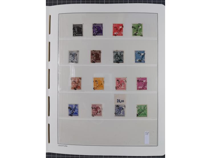 1948, sehr reichhaltige fast ausschließlich postfrische Material-Sammlung des Bezirk 3 mit vielen hunderten Marken sauber sor