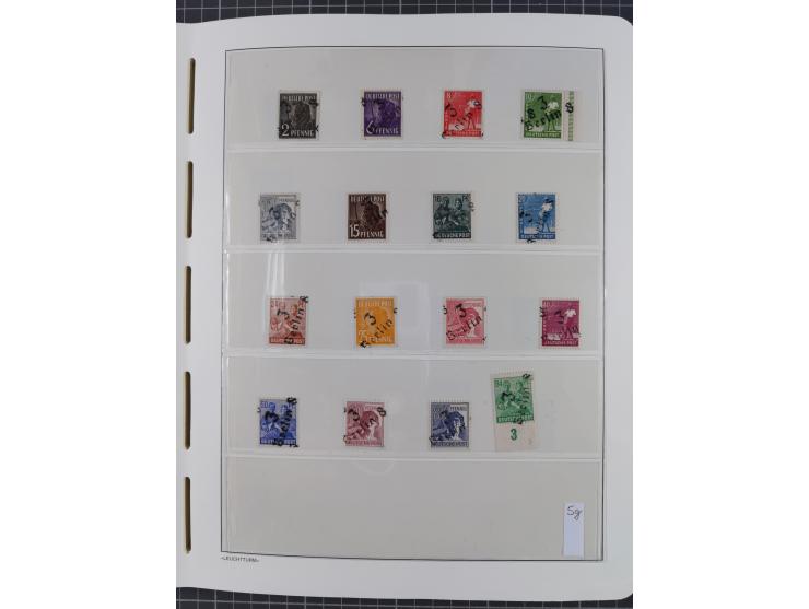 1948, sehr reichhaltige fast ausschließlich postfrische Material-Sammlung des Bezirk 3 mit vielen hunderten Marken sauber sor