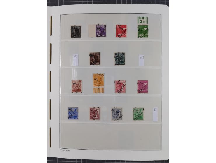 1948, sehr reichhaltige fast ausschließlich postfrische Material-Sammlung des Bezirk 3 mit vielen hunderten Marken sauber sor