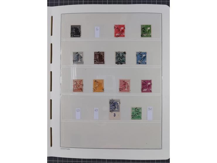 1948, sehr reichhaltige fast ausschließlich postfrische Material-Sammlung des Bezirk 3 mit vielen hunderten Marken sauber sor