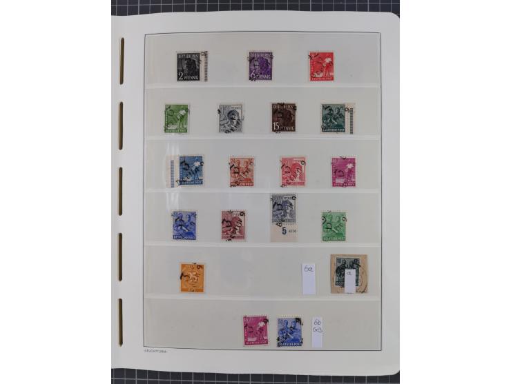1948, sehr reichhaltige fast ausschließlich postfrische Material-Sammlung des Bezirk 3 mit vielen hunderten Marken sauber sor