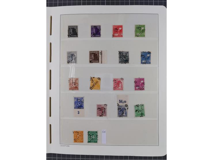 1948, sehr reichhaltige fast ausschließlich postfrische Material-Sammlung des Bezirk 3 mit vielen hunderten Marken sauber sor