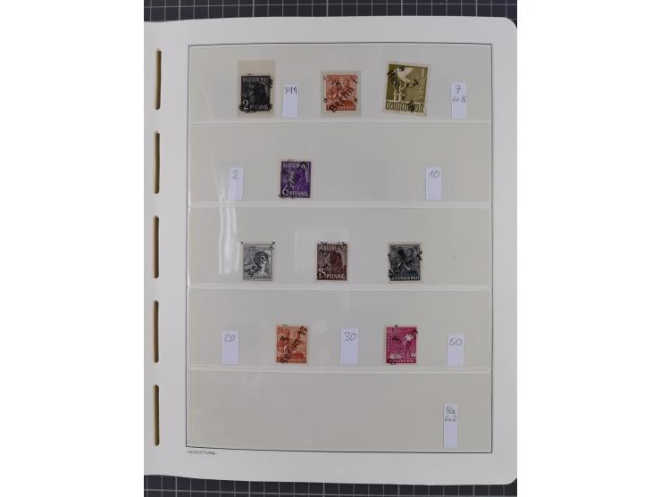 1948, sehr reichhaltige fast ausschließlich postfrische Material-Sammlung des Bezirk 3 mit vielen hunderten Marken sauber sor