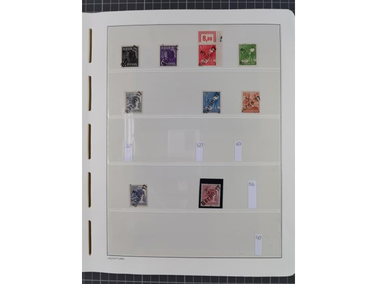 1948, sehr reichhaltige fast ausschließlich postfrische Material-Sammlung des Bezirk 3 mit vielen hunderten Marken sauber sor