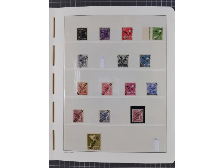 1948, sehr reichhaltige fast ausschließlich postfrische Material-Sammlung des Bezirk 3 mit vielen hunderten Marken sauber sor