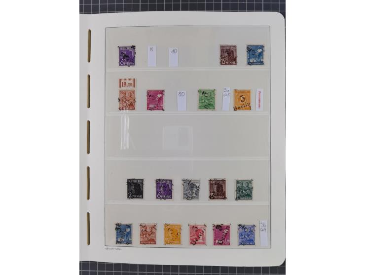 1948, sehr reichhaltige fast ausschließlich postfrische Material-Sammlung des Bezirk 3 mit vielen hunderten Marken sauber sor