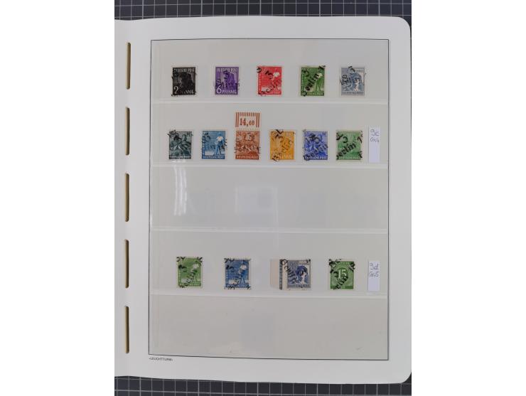 1948, sehr reichhaltige fast ausschließlich postfrische Material-Sammlung des Bezirk 3 mit vielen hunderten Marken sauber sor