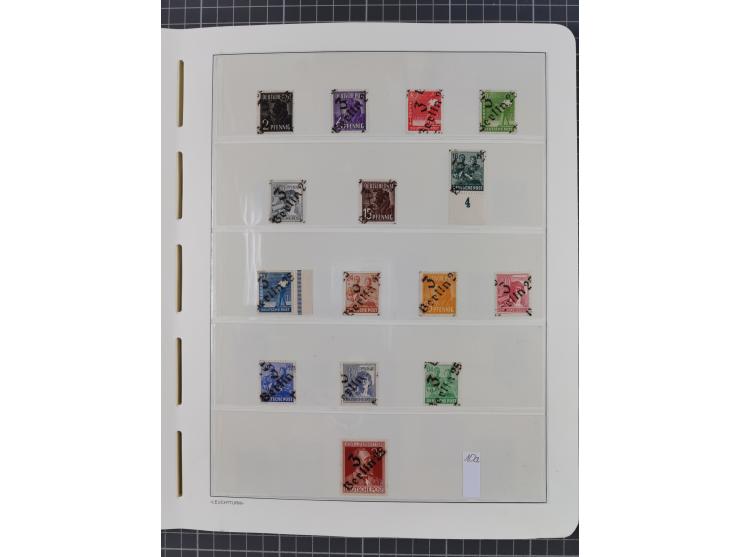 1948, sehr reichhaltige fast ausschließlich postfrische Material-Sammlung des Bezirk 3 mit vielen hunderten Marken sauber sor