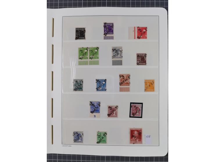 1948, sehr reichhaltige fast ausschließlich postfrische Material-Sammlung des Bezirk 3 mit vielen hunderten Marken sauber sor