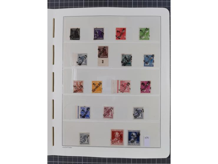 1948, sehr reichhaltige fast ausschließlich postfrische Material-Sammlung des Bezirk 3 mit vielen hunderten Marken sauber sor