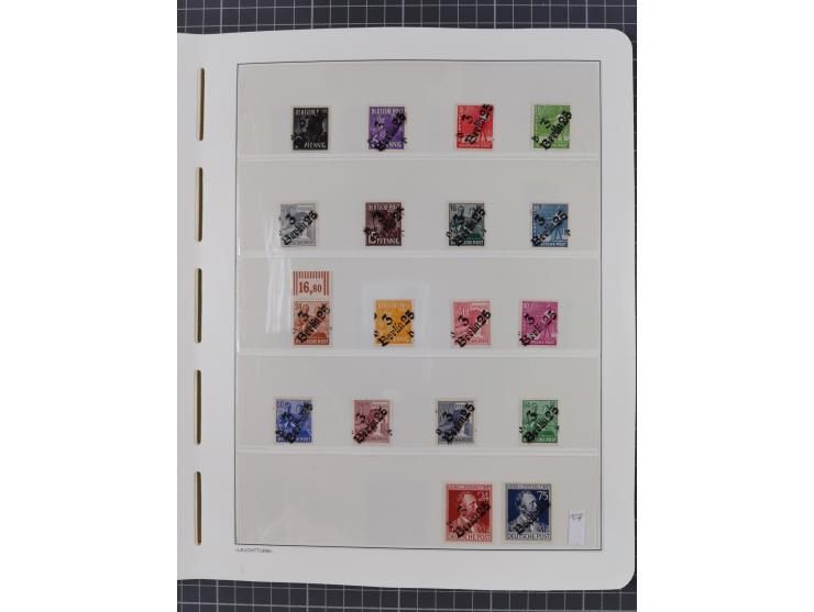 1948, sehr reichhaltige fast ausschließlich postfrische Material-Sammlung des Bezirk 3 mit vielen hunderten Marken sauber sor