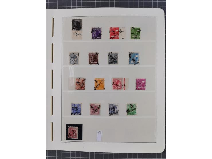 1948, sehr reichhaltige fast ausschließlich postfrische Material-Sammlung des Bezirk 3 mit vielen hunderten Marken sauber sor