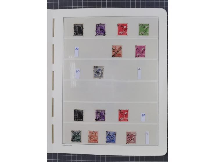 1948, sehr reichhaltige fast ausschließlich postfrische Material-Sammlung des Bezirk 3 mit vielen hunderten Marken sauber sor