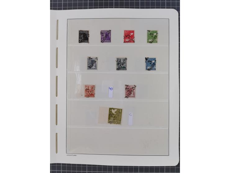 1948, sehr reichhaltige fast ausschließlich postfrische Material-Sammlung des Bezirk 3 mit vielen hunderten Marken sauber sor