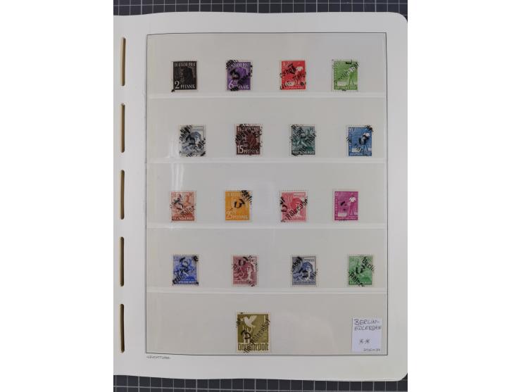 1948, sehr reichhaltige fast ausschließlich postfrische Material-Sammlung des Bezirk 3 mit vielen hunderten Marken sauber sor