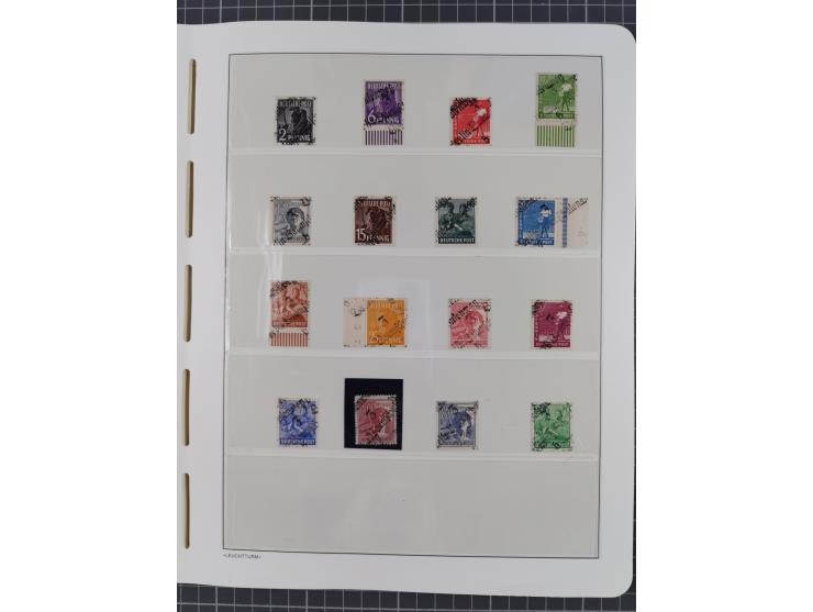 1948, sehr reichhaltige fast ausschließlich postfrische Material-Sammlung des Bezirk 3 mit vielen hunderten Marken sauber sor