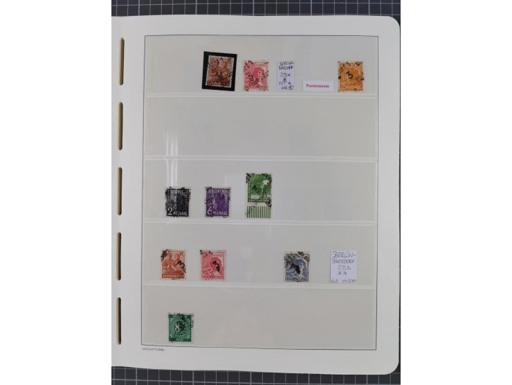 1948, sehr reichhaltige fast ausschließlich postfrische Material-Sammlung des Bezirk 3 mit vielen hunderten Marken sauber sor