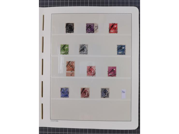 1948, sehr reichhaltige fast ausschließlich postfrische Material-Sammlung des Bezirk 3 mit vielen hunderten Marken sauber sor