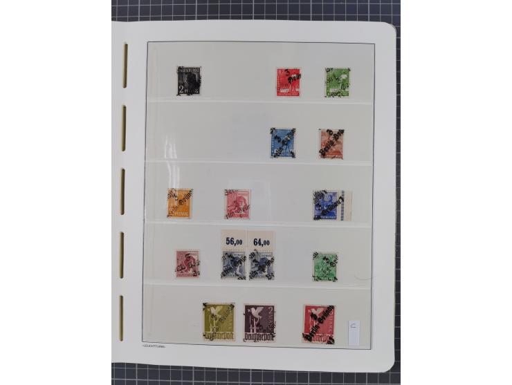 1948, sehr reichhaltige fast ausschließlich postfrische Material-Sammlung des Bezirk 3 mit vielen hunderten Marken sauber sor